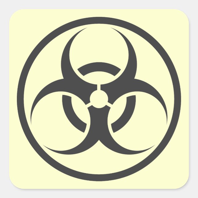Sticker Carré biohazard (Devant)