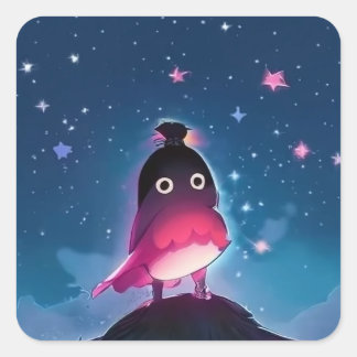 Sticker Carré Bird Boy