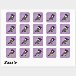 Sticker Carré Birdorable White-eared Bulbul