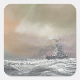 Sticker Carré Bismarck signale Prinz Eugen 0959hrs le 24 mai