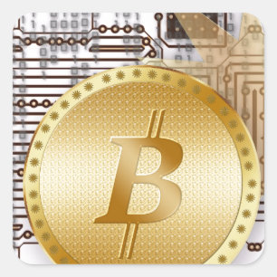 Sticker Carré Bitcoin 18