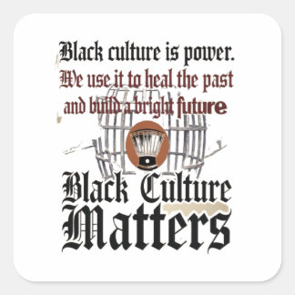 Sticker Carré Black Lives Matt : Changement de politique