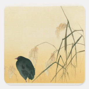 Sticker Carré Blackbird, période Edo