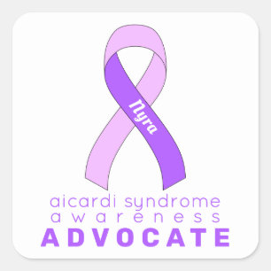 Sticker Carré blanc Aicardi Syndrome Advocate