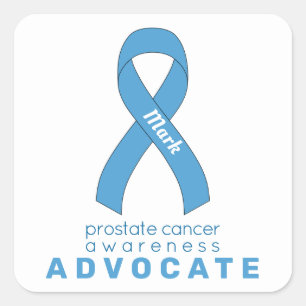Sticker Carré blanc de prostate Cancer Advocate