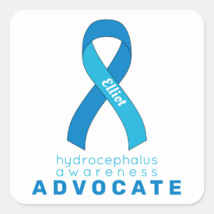 Sticker Carré blanc Hydrocéphalie Advocate