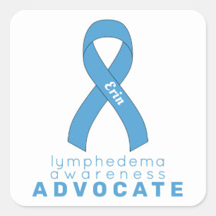 Sticker Carré blanc Lymphedema Advoca
