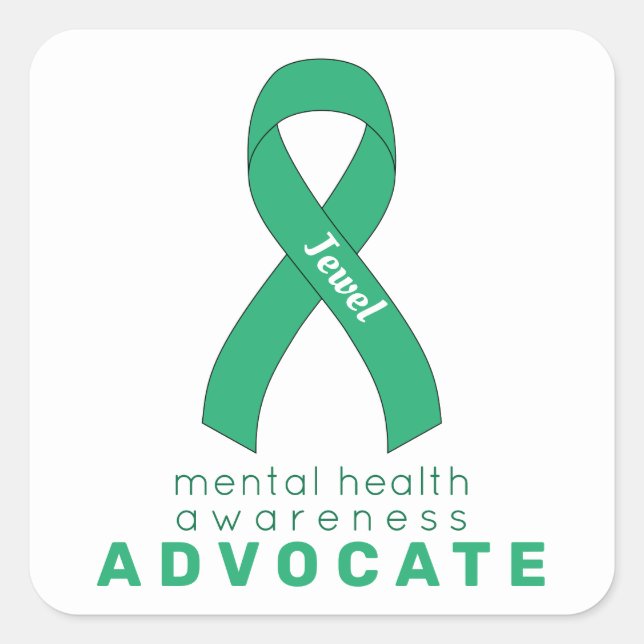 Sticker Carré blanc pour l'avocat de la santé ment (Devant)