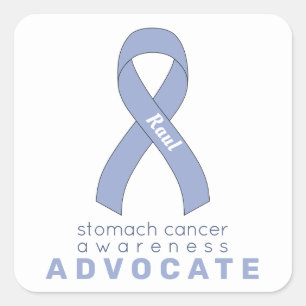 Sticker Carré blanc pour le défenseur du cancer de