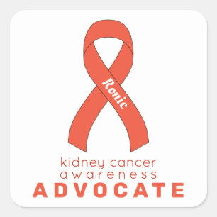 Sticker Carré blanc pour les défenseurs du cancer