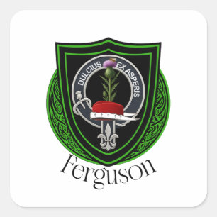 Sticker Carré Blason du clan écossais Ferguson