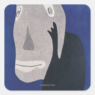 Sticker Carré Bleu