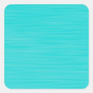 Sticker Carré Bleu Aqua Peint À La Main