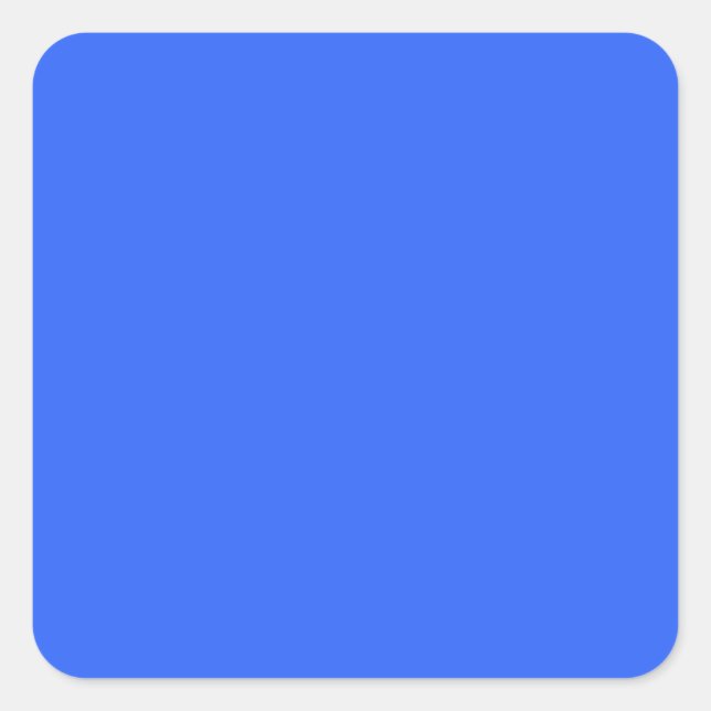 Sticker Carré Bleu Ultramarine (Devant)