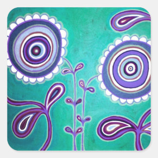 Sticker Carré Bliss funky