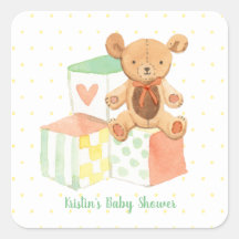 Blocs pour bébés Pastel et ours en peluche