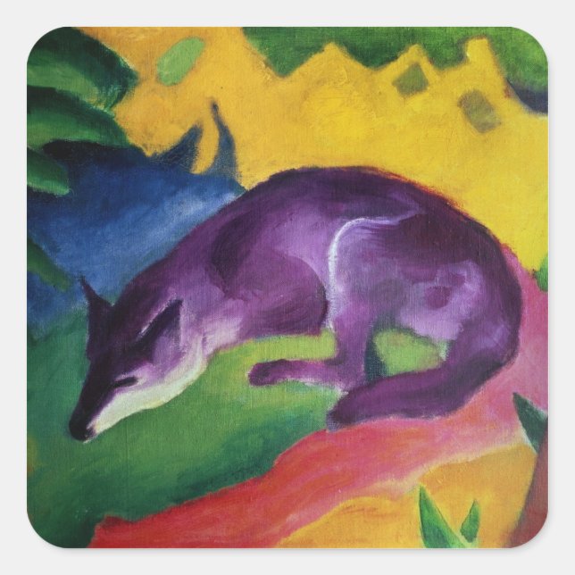 Sticker Carré Blue Fox, 1911 (Devant)