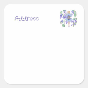Sticker Carré Bluebell Fairy Adresse