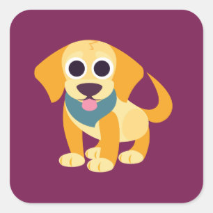 Sticker Carré Bo le chien