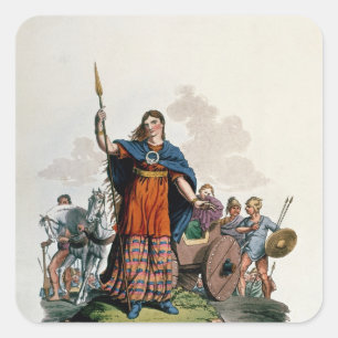 Sticker Carré Boadicea, reine de l'Iceni