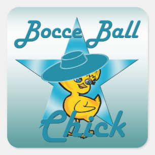 Sticker Carré Bocce Ball Chick #7