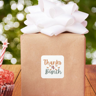 Sticker Carré Boho remercie un groupe de petites entreprises