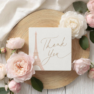 Sticker Carré Bonjour Bebe Paris Baby shower français