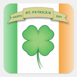 Sticker Carré Bonne Saint Patrick's Day