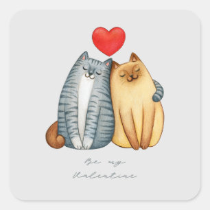 Sticker Carré Bonne Saint Valentin 2023 st valentine 14 février