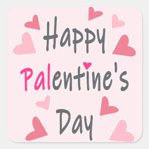 Sticker Carré Bonne Saint-Valentin Saint-Valentin