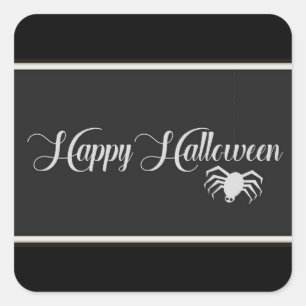 Sticker Carré Bonne typographie d'Halloween