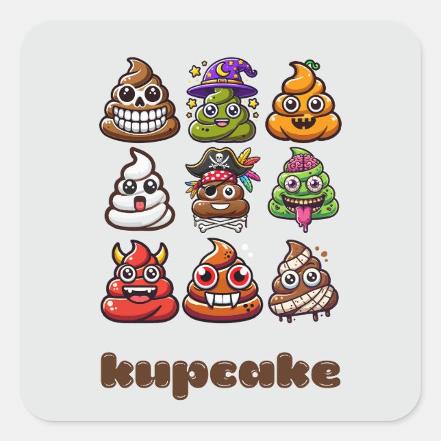 Sticker Carré Boocake (Devant)