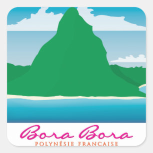 Sticker Carré Bora