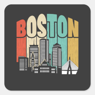 Sticker Carré Boston