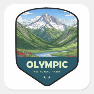 Sticker Carré Bouclier du parc national Olympique
