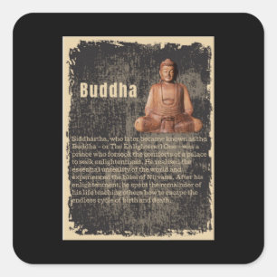 Sticker Carré Bouddha - Biographie, La Lumière