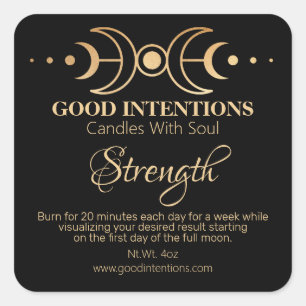 Sticker Carré Bougie d'intention