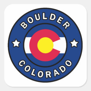 Sticker Carré Boulder Colorado