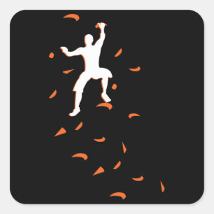 Sticker Carré Bouldering Boulder Sport Escalade Wall