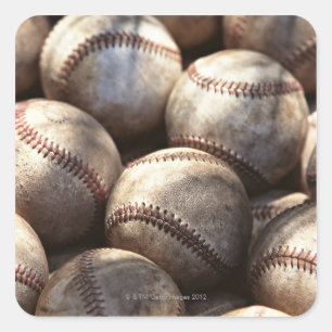 Sticker Carré Boule de base-ball