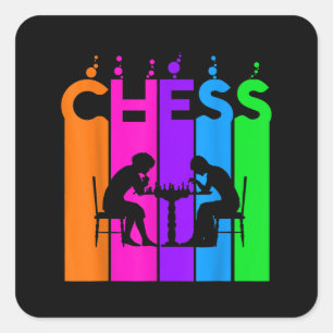 Sticker Carré Boule D'Échecs Hobby Et Sport Idée Cadeau