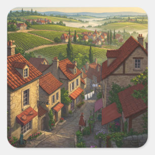 Sticker Carré Bourgogne