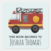 Boys Cute Fire Engine Truck Kids Boite
