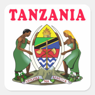 Sticker Carré Bras De Tanzanie