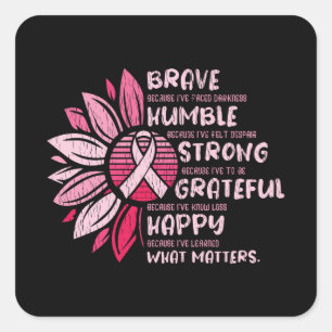 Sticker Carré Brave Strong