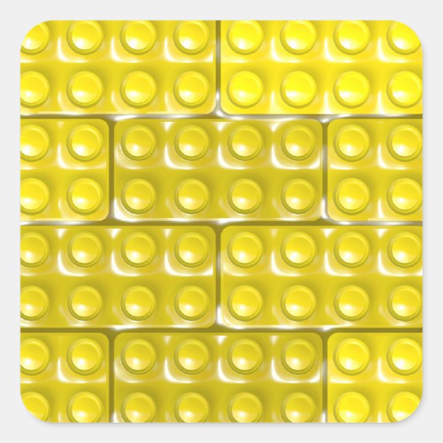 Sticker Carré Briques du constructeur - (Devant)