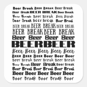 Sticker Carré Brise de bière Aer