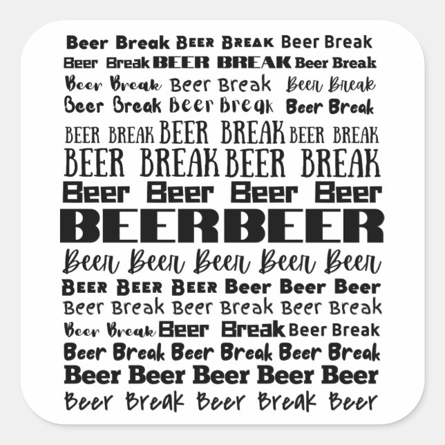 Sticker Carré Brise de bière Aer (Devant)