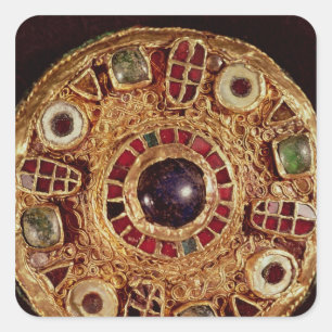 Sticker Carré Broche ronde
