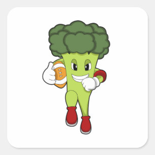 Sticker Carré Brocoli dans le football